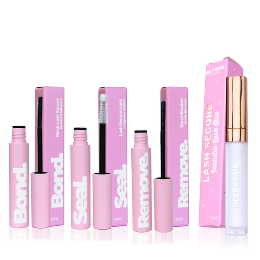 Lash Secure, Bond, Seal + Remove.
