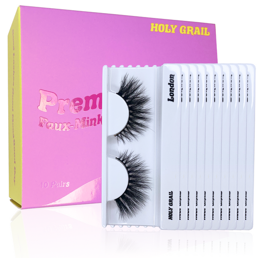 London Lashes 10 Pack Box - Premium