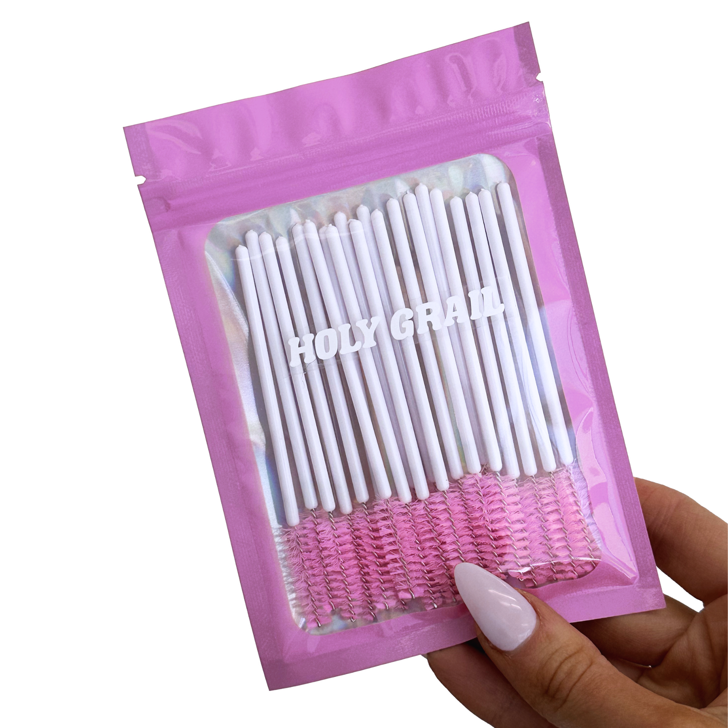 Lash Spoolies 20 Pack (Pink and White)
