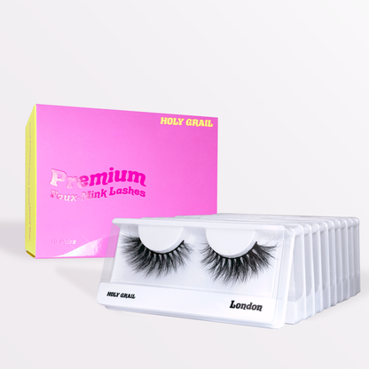 London Lashes 10 Pack Box - Premium